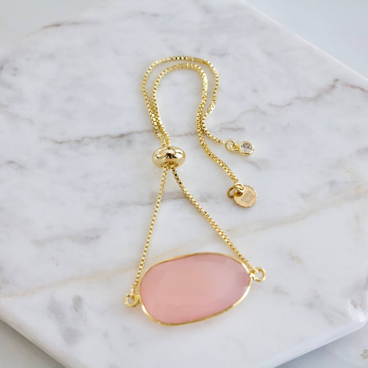 Rose Quartz Adjustable Bracelet