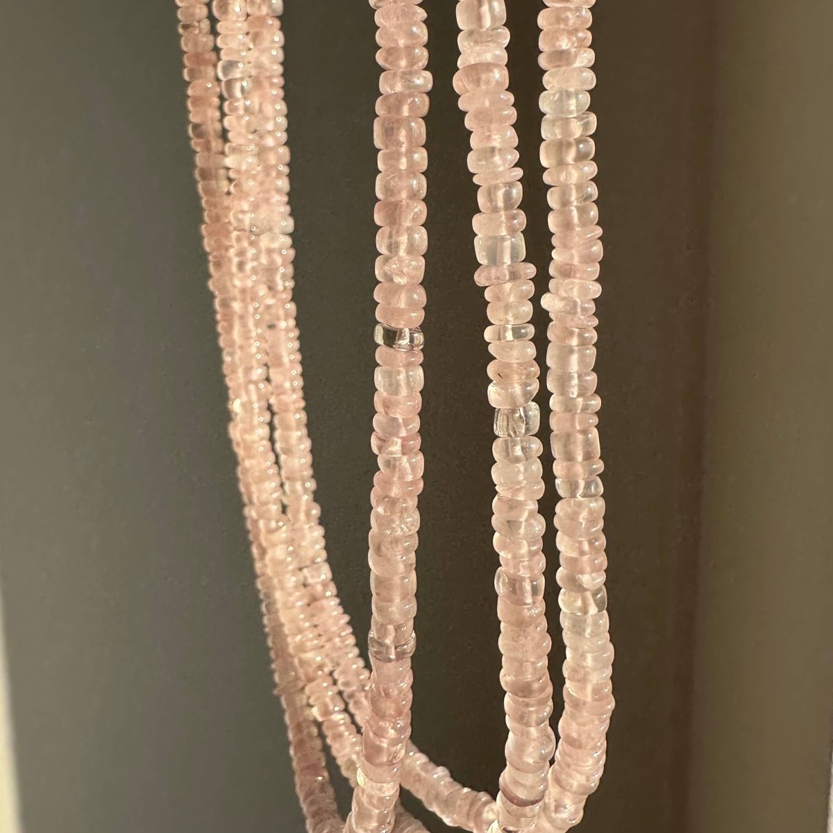 Rose Quartz | Pink Beaded Love Necklace