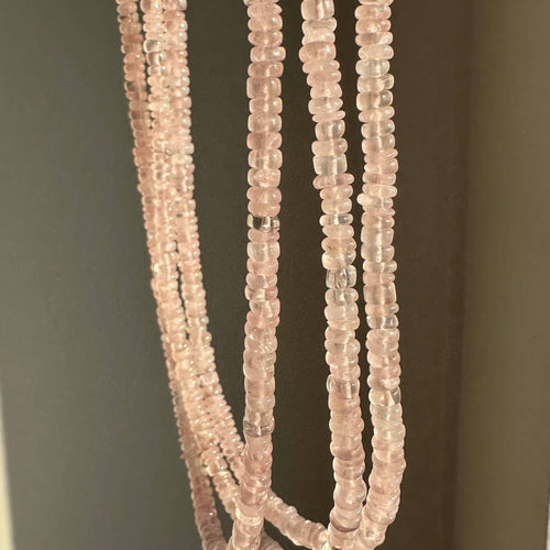 Rose Quartz | Pink Beaded Love Necklace