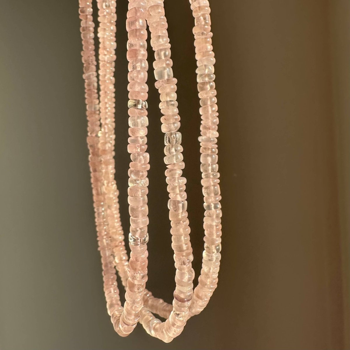 Rose Quartz  | Pink Beaded Love Necklace