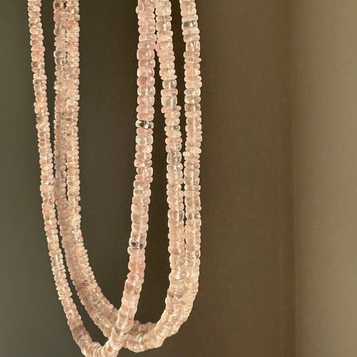 Rose Quartz | Pink Beaded Love Necklace