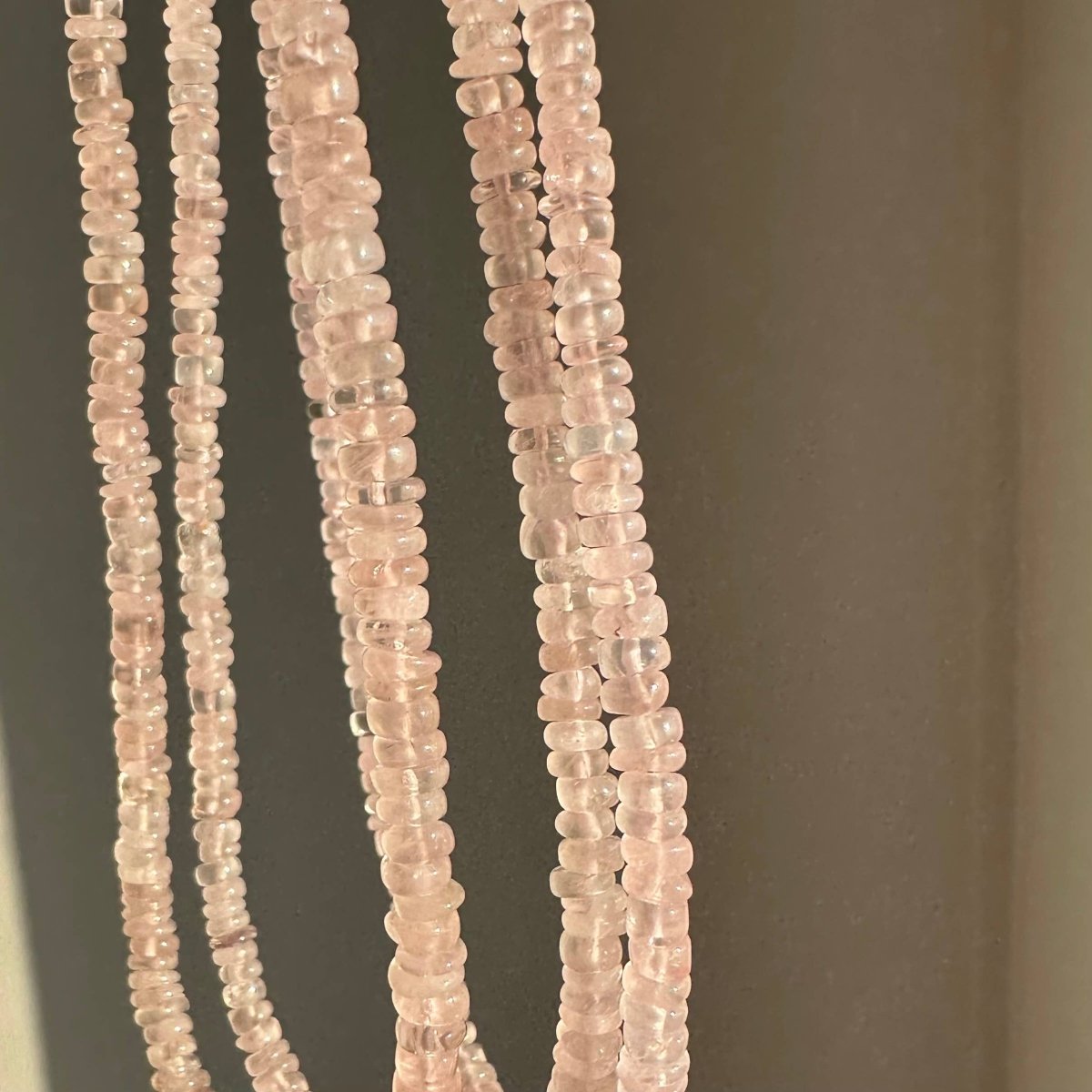 Rose Quartz | Pink Beaded Love Necklace