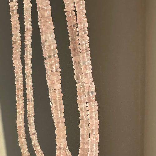 Rose Quartz | Pink Beaded Love Necklace