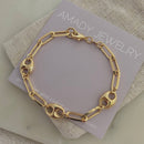 Sailor 18k Gold Mariner and Paperclip Link Chain Bracelet