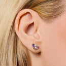 Seraphina Amethyst Stud Earrings by Little Sky Stone