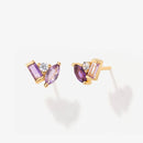 Seraphina Amethyst Stud Earrings by Little Sky Stone