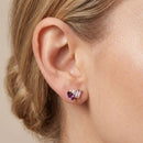 Seraphina Amethyst Stud Earrings by Little Sky Stone
