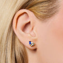 Seraphina Celeste Sapphire Stud Earrings by Little Sky Stone