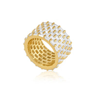 Shiloh Band Ring: 9 in 18k Gold Plating for Elegance