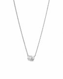 Sideways Pear Necklace: Gold - Red Bird Road