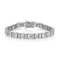 Silver Baguette Tennis Bracelet