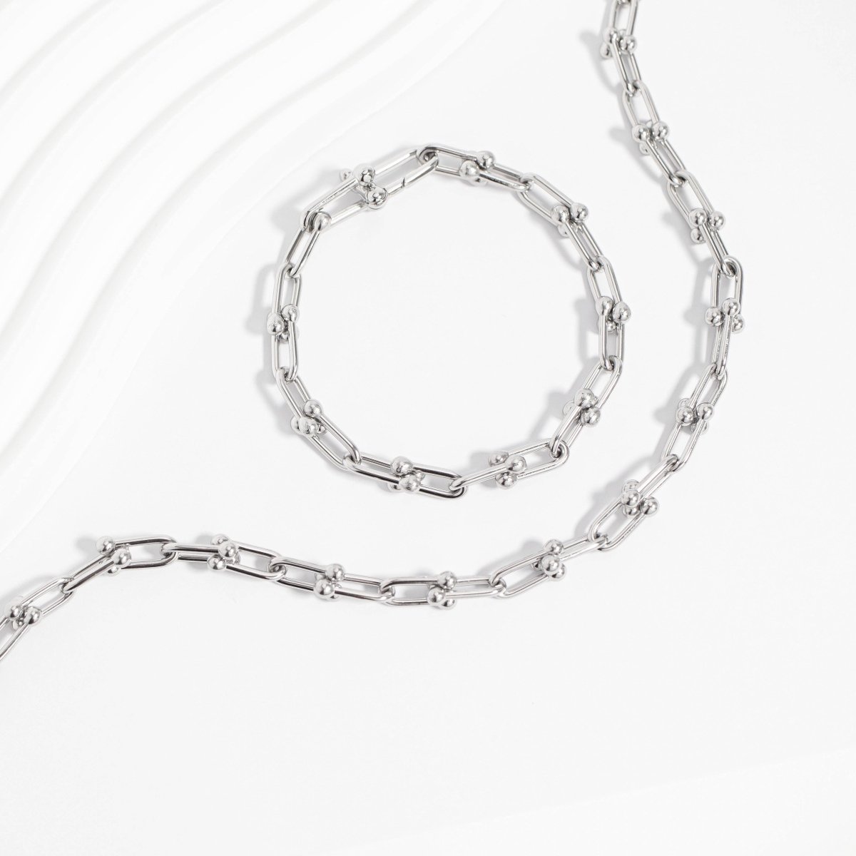 Silver Hardware Chain Bracelet by WJW