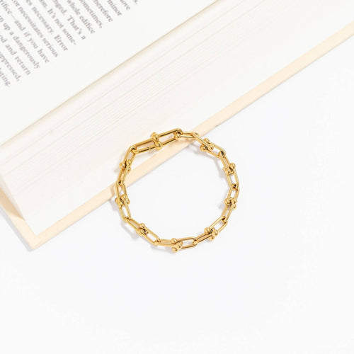 Silver Hardware Chain Bracelet by WJW