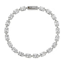 Silver Oval Tennis Bracelet