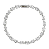 Silver Oval Tennis Bracelet
