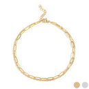 Silver Paperclip Chain Anklet by WJW