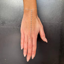 Silver Pearly Ball Hand Chain by Something Silver