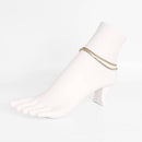 Silver Rhinestone Layered Anklet by WJW