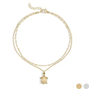 Silver Sea Turtle Anklet by WJW