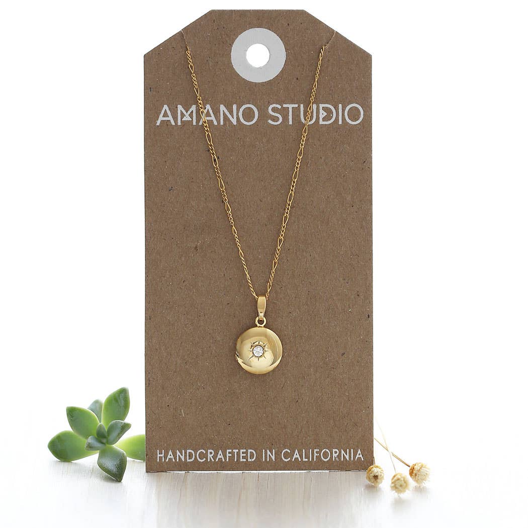 Small Round Locket - Red Bird Road