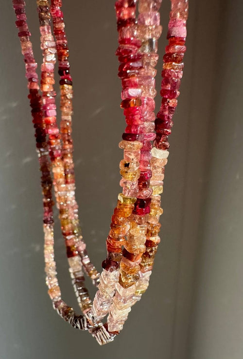 Spinel Fall Necklace | Gemstone Beaded