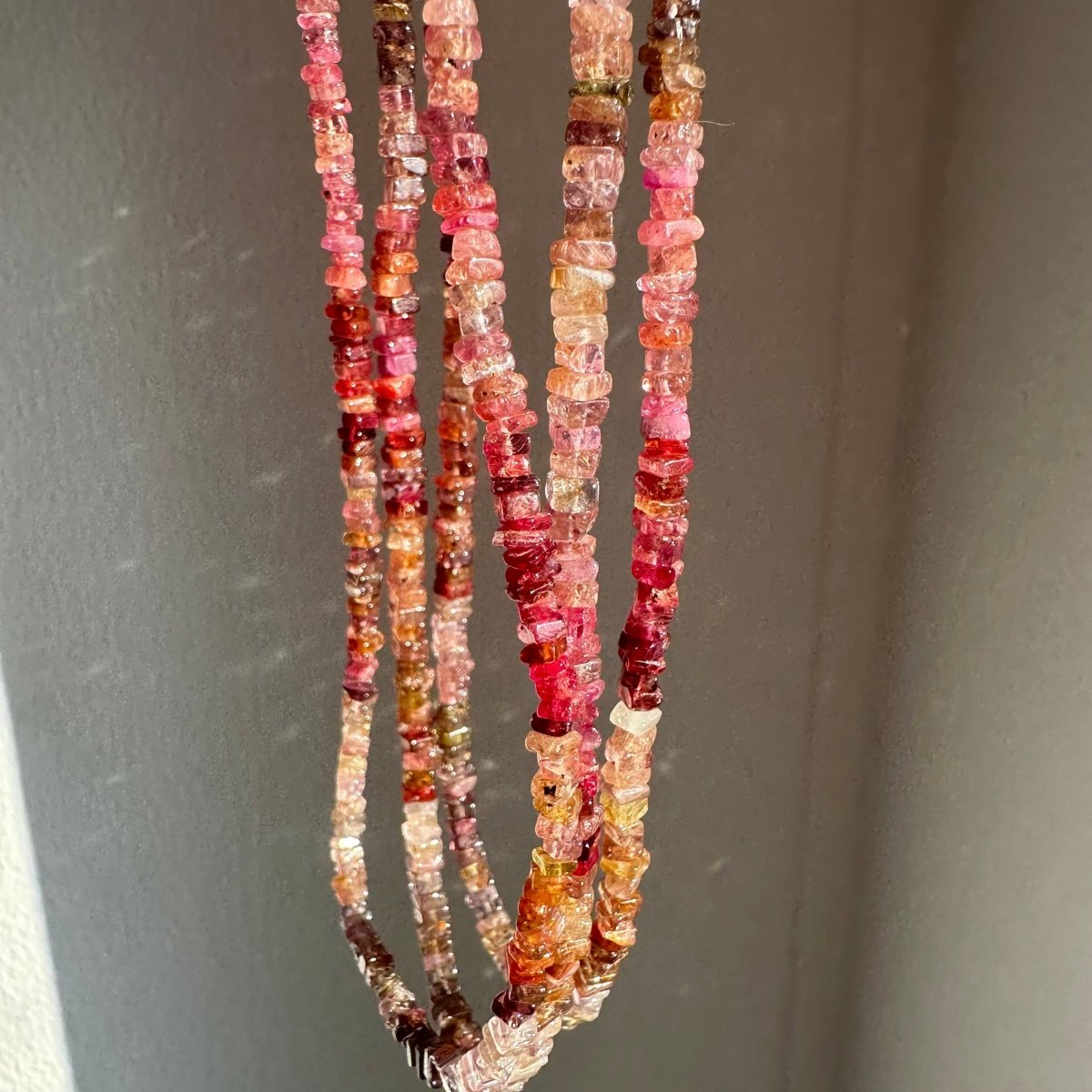 Spinel Fall Necklace | Gemstone Beaded