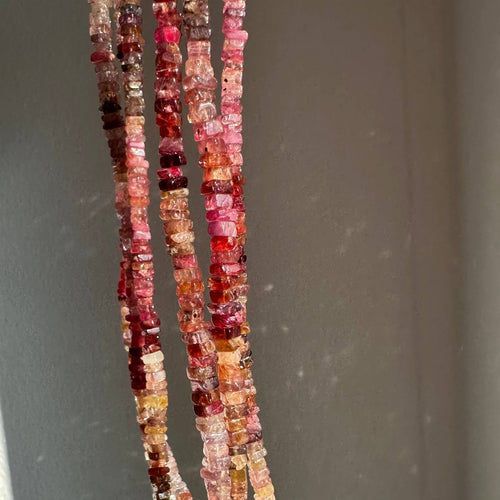 Spinel Fall Necklace | Gemstone Beaded