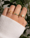 Split Shank Opal Ring Rings by Sami Jewels