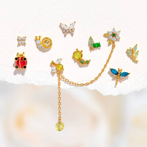 Spot Me if You Can Gold Ladybug Studs