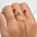 Spot Me if You Can Gold Ladybug Studs