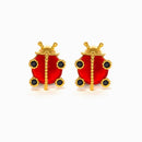Spot Me if You Can Gold Ladybug Studs