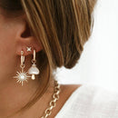 Starlight Studs - Mother of Pearl by Elizabeth Stone Jewelry