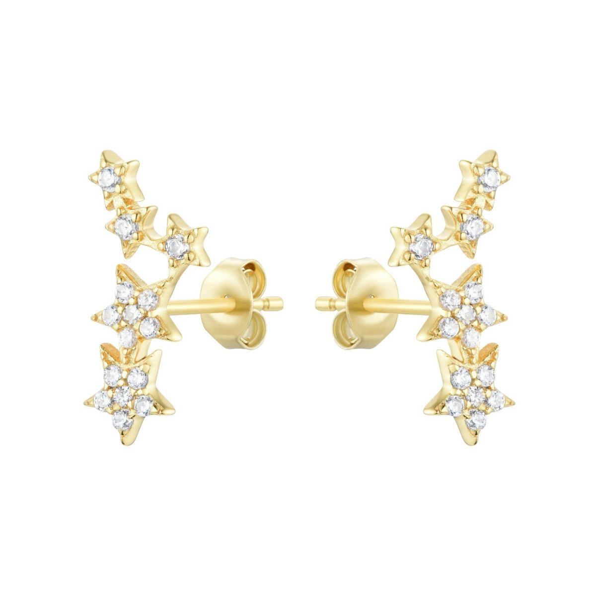 Starry Night Constellation Stud Earrings: Gold by Kamaria Jewelry
