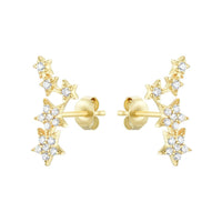 Starry Night Constellation Stud Earrings: Gold