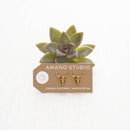 Steer Skull Stud Earrings
