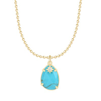 Stella Turquoise Pendant Necklace with Star Charm