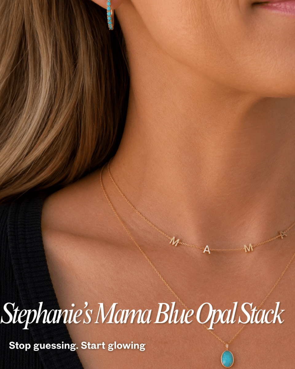 Stephanie’s “Mama” Blue Opal Stack