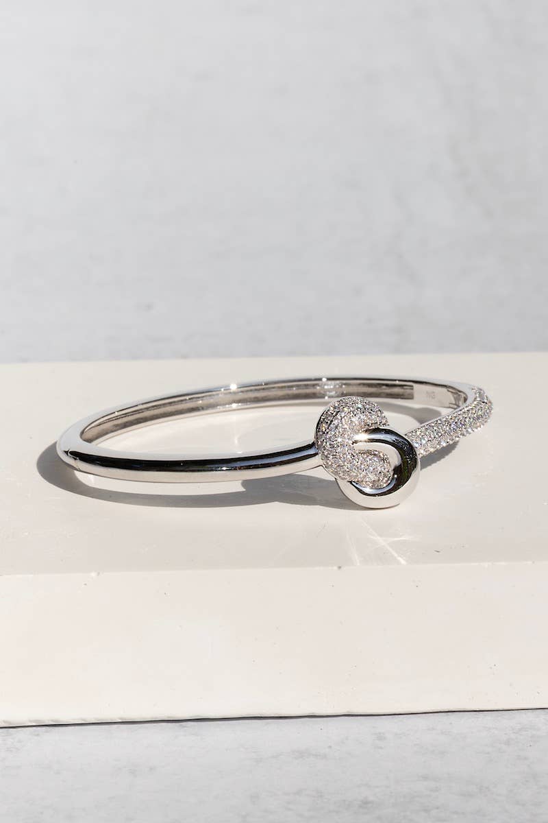 Sterling Silver Love Knot Bracelet