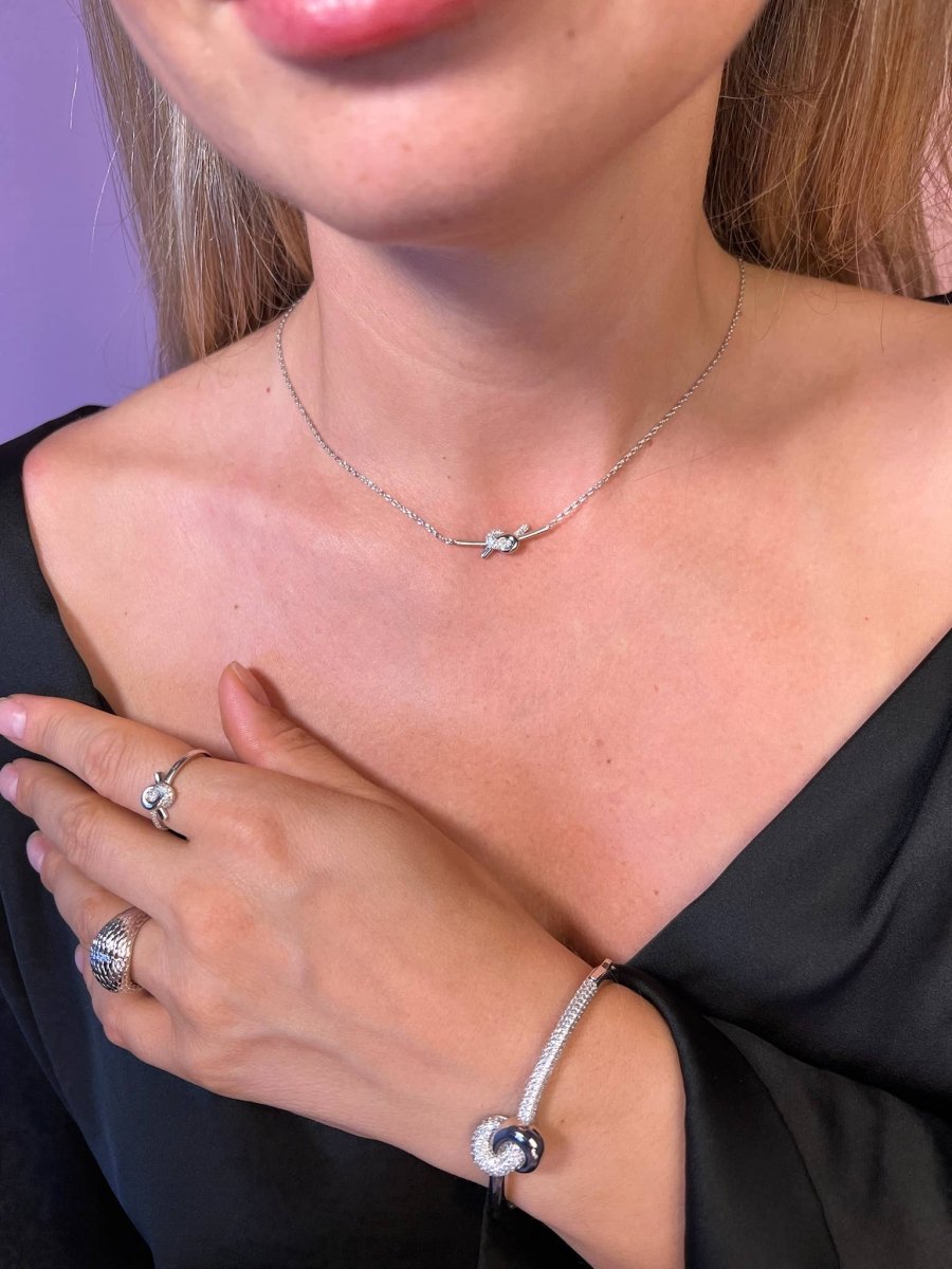 Sterling Silver Love Knot Bracelet