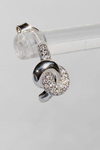 Sterling Silver Love Knot Earrings