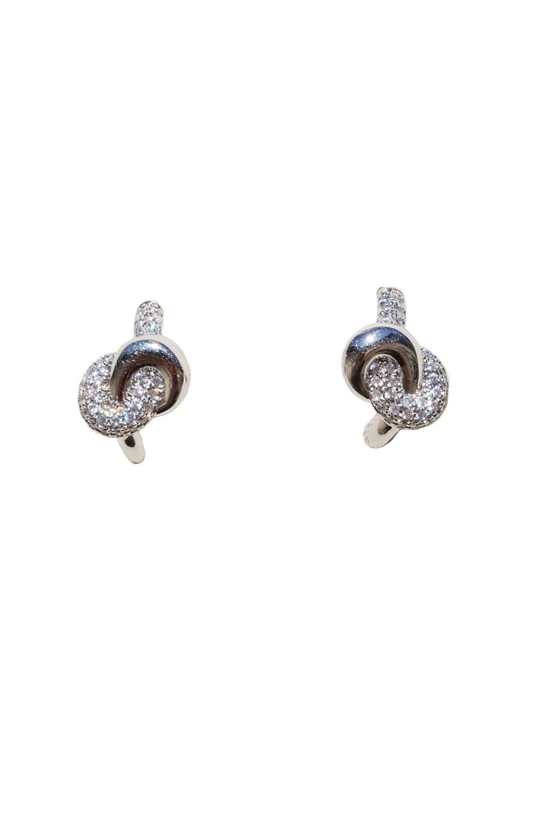 Sterling Silver Love Knot Earrings