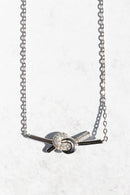 Sterling Silver Love Knot Necklace