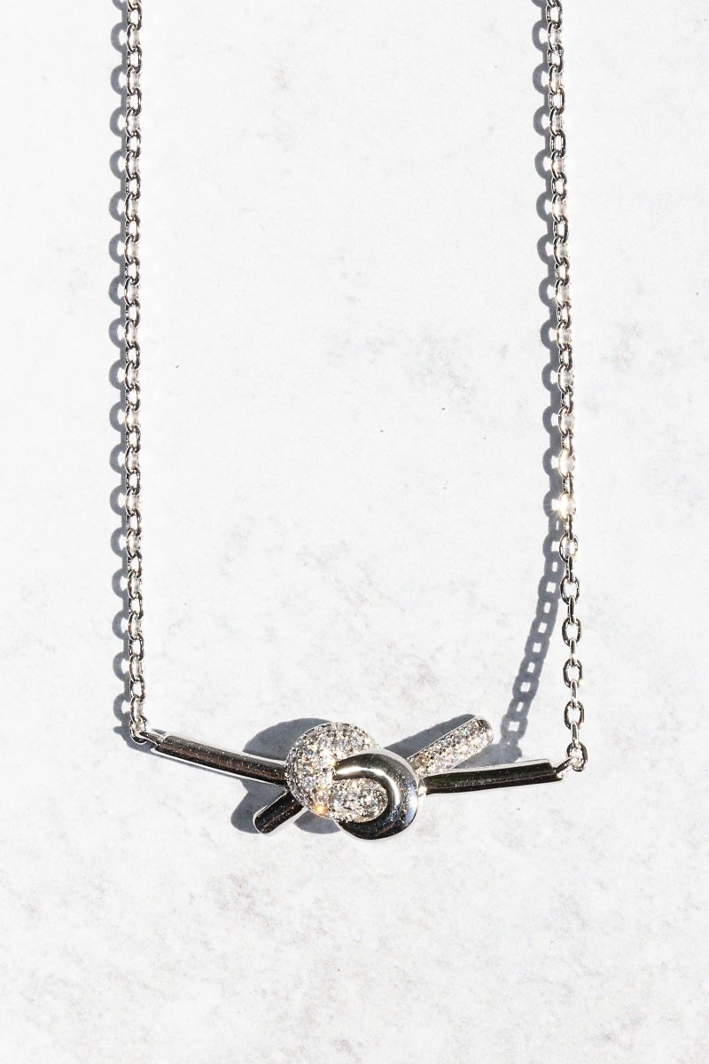 Sterling Silver Love Knot Necklace