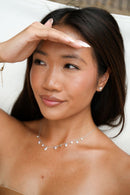 Drops of Spring Opal Necklace: Lavender Opal / Silver by Kamaria Jewelry