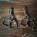 Stirrup Necklace: Gold