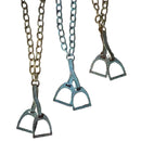 Stirrup Necklace: Gold