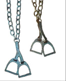 Stirrup Necklace: Silver