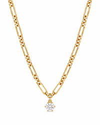 Sutton Solitaire CZ Chain Necklace