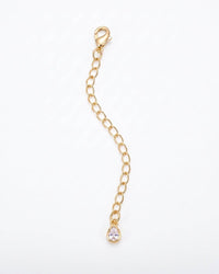 Teardrop CZ Jewelry Extender