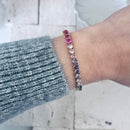 Tennis bracelet Colorful rainbow crystals